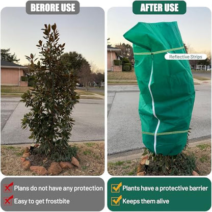 4 Pack Winter Plant Covers Freeze Protection Plant Frost Covers 47" x 71"