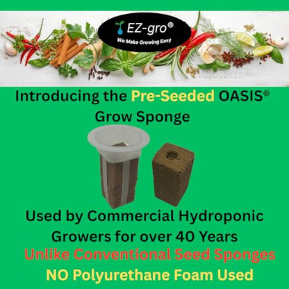 EZ-GRO Gourmet Herb Seeds Pod Kit (9) Compatible with Aerogarden Pods - size: 9 Pod