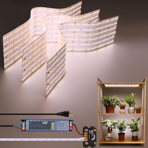 3-Pack Panel Full Spectrum LED Plant Grow Light Kit - size: 1.64FT X 3