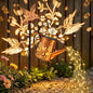 Hummingbird Solar Watering Can Lantern Outdoor Waterproof Garden Decor - size: Hummingbird