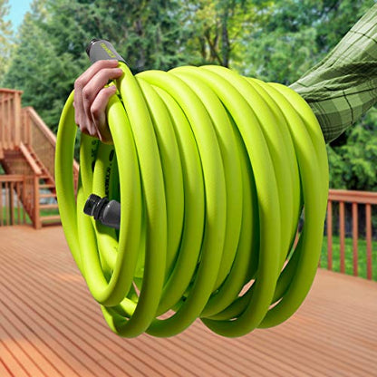 Flexzilla Garden Hose 3/4 in. x 50 ft., Lightweight All-Weather Water Hose, Durable and Flexible, Leak-Free Connections - size: 50ft