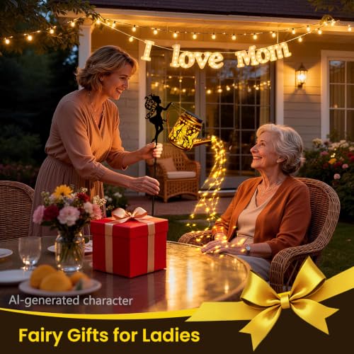X-PREK Solar Lights Outdoor Waterproof Fairy Solar Watering Can Light - color: Warm White
