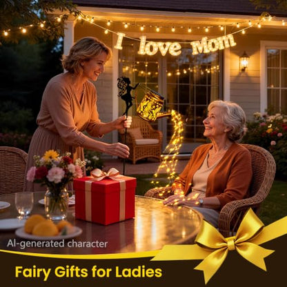 X-PREK Solar Lights Outdoor Waterproof Fairy Solar Watering Can Light - color: Warm White