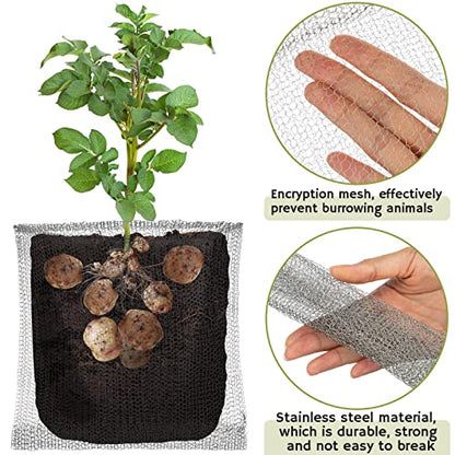 Shimeyao 26 Pcs Root Gopher Protector Baskets,Stainless Steel Wire Mesh