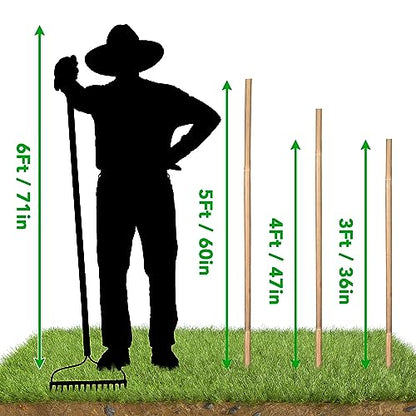 SWANGSA 55 Pack Bamboo Stakes for Plant 3 Feet, Bamboo Sticks for Garden Plant Support Stakes Poles for Tomatoes, Beans, Flowers, Potted Plants, Indoor and Outdoor Climbing Plants - size: 3 Feet - 55 Pack