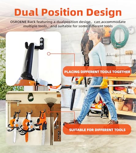 Chainsaw Hanger, 3 Pack Chainsaw Holder Wall Mount, Chainsaw Storage Hook - color: 3 Pack Hanger
