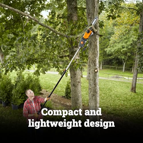 WORX Electric Chainsaw, 8 Amp 10" 2-in-1 Pole saw, WG311