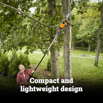 WORX Electric Chainsaw, 8 Amp 10" 2-in-1 Pole saw, WG311