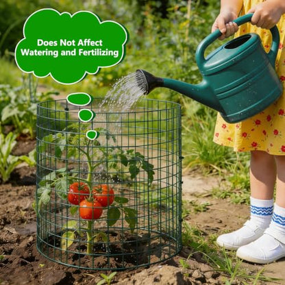 10 Pack 12x14 Inch Plant Cages, Metal Garden Protector from Animals - color: 10 Pack, size: 12x14 IN