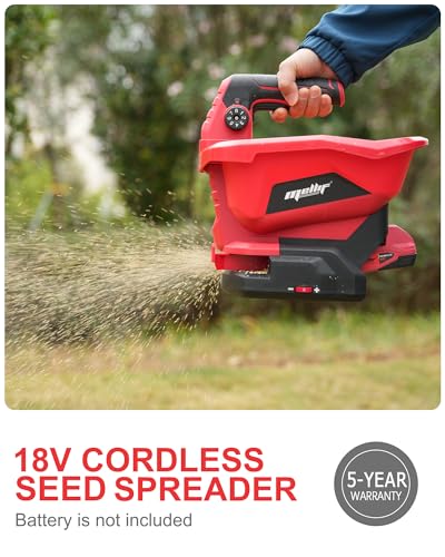 Cordless Handheld Seed Spreader Compatible with Milwaukee 18V Battery