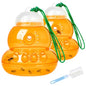 2 Pack Reusable Wasp Traps Outdoor Hanging - color: orange