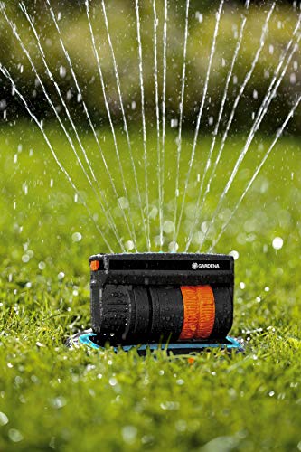 Gardena OS 140 pop-up Rectangular Sprinkler: Sprinkler System for Square and Rectangular Areas up to 140 m² in Size, Fitted Flush to The Ground (8223-20)