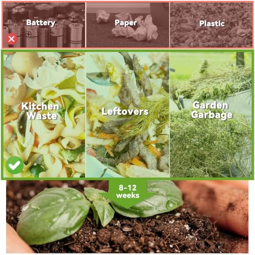 Outsunny Tumbling Compost Bin 360° Dual Chamber 43 Gallon, Light Gray - color: Light Gray