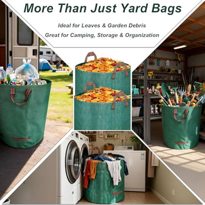72-Gallon Reusable Yard Waste Bags 4 Pack
