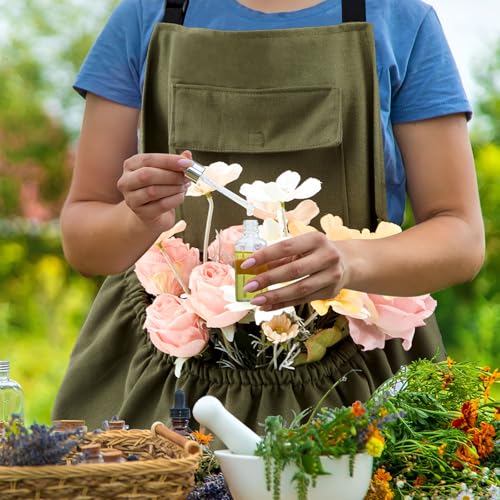 Maiteenly Gardening Apron with Release Pockets, Green Classic