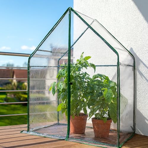 Gardzen Small Walk-in Greenhouse, 36.2"(L) x53.3(W) x66.1(H) - size: 36"(L) x53"(W) x66"(H)