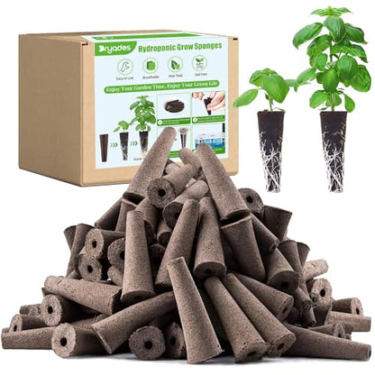 50ct Grow Sponges Hydroponic Root Sponges Compatible Aero Garden iDOO Hydroponics