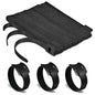 100 Pack Reusable Hook‑Loop Cable Ties, Adjustable Cord Wire Organizer