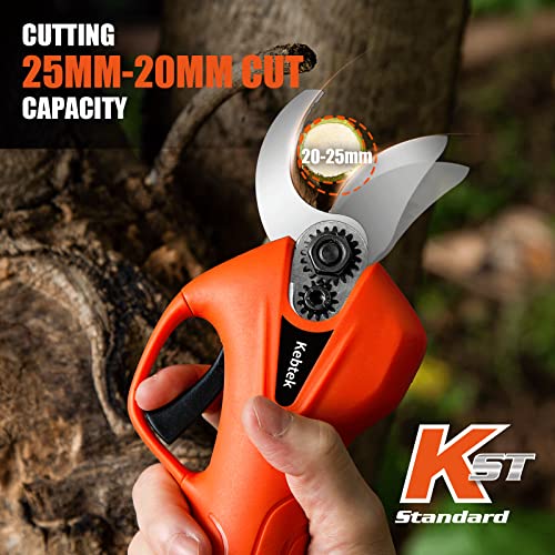 Kebtek Cordless Pruning Shears 25MM Electric Pruners 880G Lightweight