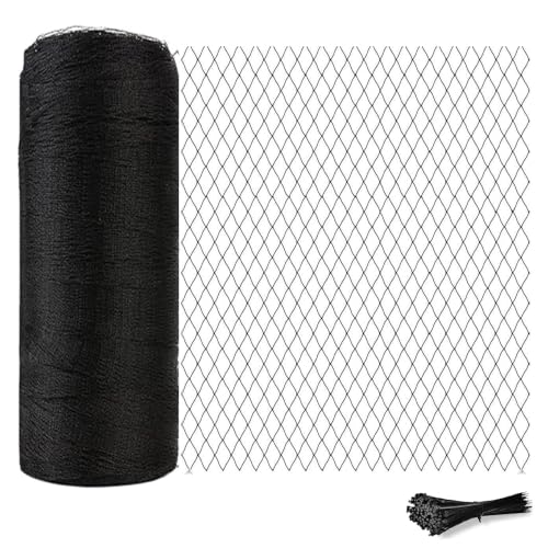 Junflying Bird Netting 7.5x100 Ft, 1/2" Mesh Heavy Duty Garden Netting - size: 7.5X100 FT