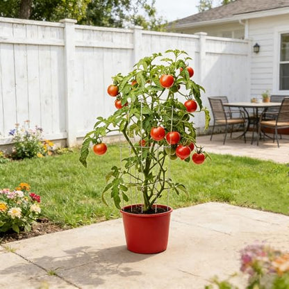 4 Pack 12x39 Inch Galvanized Folding Square Tomato Cages - size: 39in Sq-Galvanized-4Pack