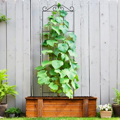 ARIFARO 4Pack 37.5'' Metal Garden Trellis for Climbing Plants Outdoor - size: 37.5 inches