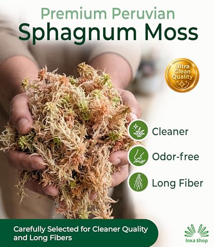 Inkashop Long Fiber Sphagnum Moss for Orchids and Carnivorous Plants 11lb - size: 11 lb