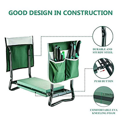 BESTHLS Garden Kneeler and Seat,Foldable Gardening Stool with Thick Pad - size: Style B
