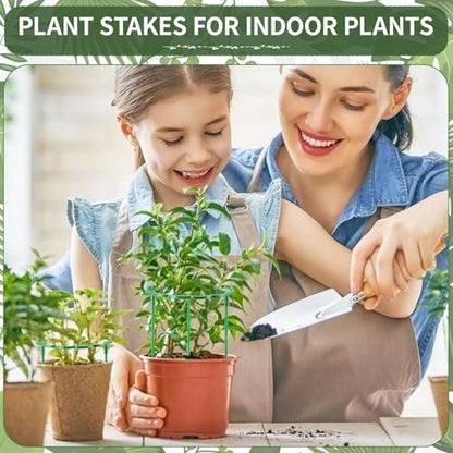 36 Pack Plant Support Stakes Sets - Versatile Plant Cages, Stackable Garden Flower Support， Small Plant Stakes for Indoor Plants,Tomato,Monstera, Peony, Hydrangea, Climbing Plants - size: 6.3*9.8IN（pack of 36)