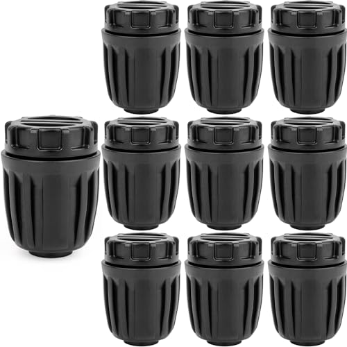 1/2 inch Irrigation End Cap 1/2" Drip Irrigation Fittings End Plugs Adapter for (1/2" ID x0.6-0.63" OD) 16mm Drip Tubing Connectors-10Pack - color: 1/2 End Caps