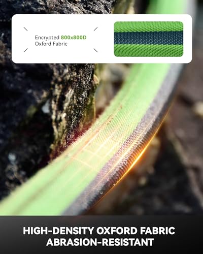 RAINPOINT Garden Hose 50FT, Up to 60% Lighter Non-Expanding Water Hose with TPE Inner Tube, Lightweight & Flexible Anti-Kink Hose, 800D Oxford Fabric, Weather-Resistant, 450PSI Burst, 3/4" Fittings - size: 50FT