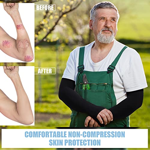 Janmercy 9 Pairs Arm Protection Sleeves for Elderly Thin Skin Men Women