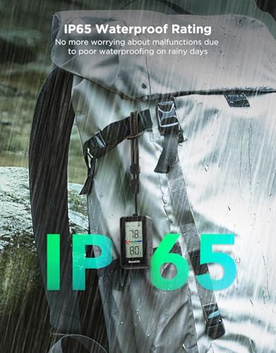 GoveeLife 2-in-1 Indoor Outdoor Thermo-Hygrometer, with IP65 Waterproof