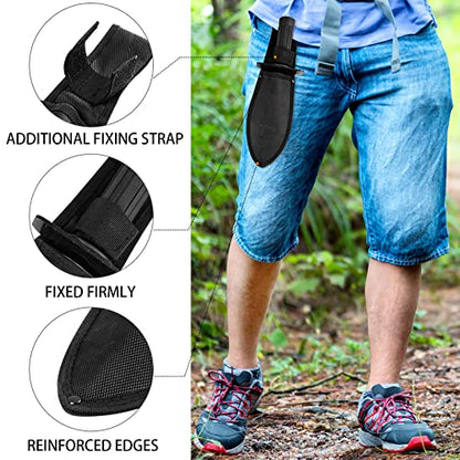 INCLY Metal Detector Shovel, Heavy Duty Double Serrated Edge Digging Tool