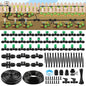 133FT Quick-Connect Drip Irrigation Kit with 30 Drip Emitters,3 Spray Types - size: 133FT Drip Irrigation System Kit