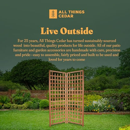 All Things Cedar 2-Piece Trellis Panel Set, 66 x 84 Inch - size: 2- Panel Set
