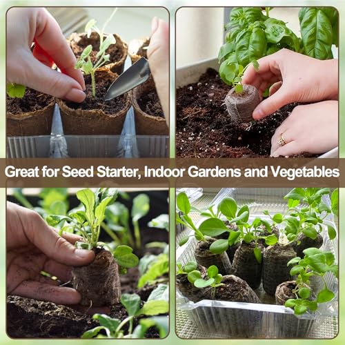 Legigo 100 Pcs 40mm Peat Pellets for Seedlings, Seed Starter Soil Pods - size: 40mm
