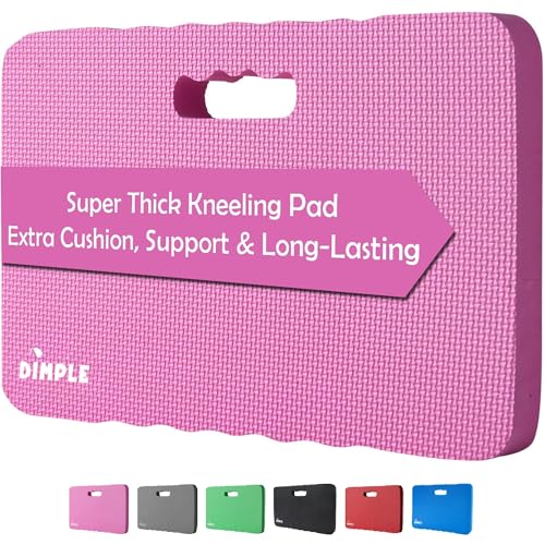 Dimple Kneeling Pad, High Density Thick Foam Comfort Kneeling Mats - color: Pink, size: Single