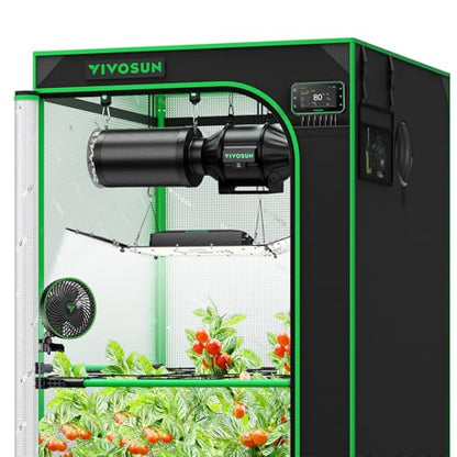 VIVOSUN 3x3 Smart PRO Grow Tent Kit WiFi Automatic Control Grow System - size: Plus 36"x36"x72"