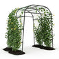 Garvee Metal Garden Arch Trellis, 7.2Ft Black for Raised Beds - size: 7.2x6x5.5FT
