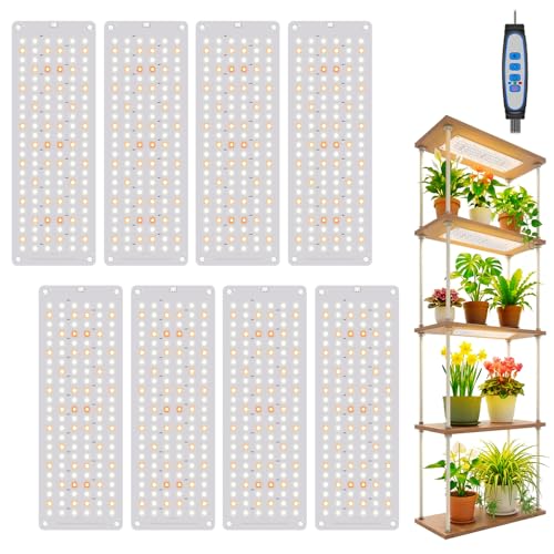 Garpsen Grow Light, 8-Panels Full Spectrum Plant Lights for Seed Starting - size: 8Panels