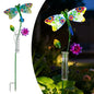 Solar Rain Gauge Outdoor, 7 Inch Tube Dragonfly Rain Gauge