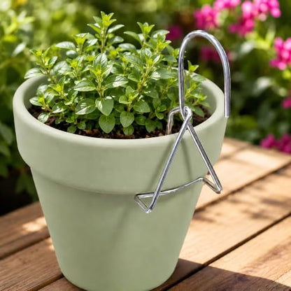 6 Packs Terracotta Pots Hanger Hooks,Thick Stainless Steel Plant Hanger