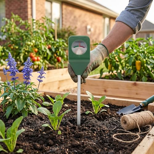 Zerodis Soil PH Meter, Battery-Free Plug and Play Soil PH Sensor with Highly Sensitive Probe for Garden Lawn Farm Plants Care