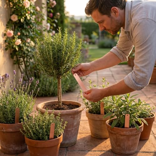 GALPADA 30Pcs Pack Copper Gardening Labels Plant Markers