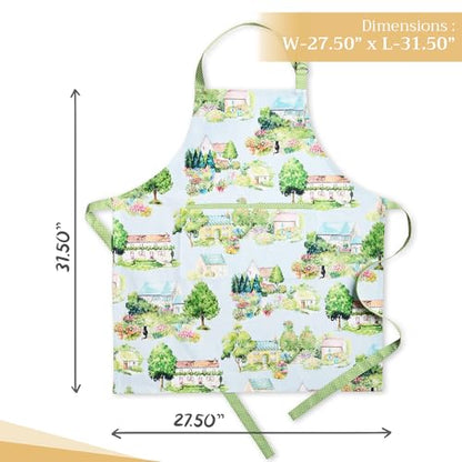 Maison d' Hermine Aprons for women with Pocket 100% Cotton (27.50"x31.50") - color: 125 - Gignac