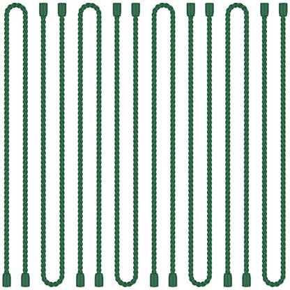 8PCS 18 Inch Silicone Cable Ties, Reusable Bendable Rubber Twist Ties - color: Pine Green, size: 18in(8pcs)