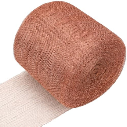 Therwen 6" X 200 ft Copper Mesh Rodent Control Roll, 100% Pure Copper Wool - size: 6" X 200 ft