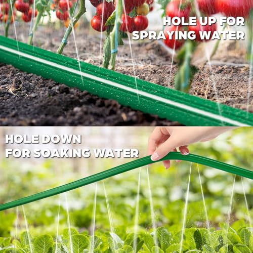 Jin&Bao 15FT Sprinkler Hose Heavy Duty Garden Lawn Water Hose with Staples - size: 15FT