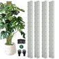 60" Metal Moss Pole, D Shape Sphagnum Moss Pole, Moss Poles for Climbing Plants, Monstera, Indoor Climbing Plants (4Pcs 60") - style: 4Pcs 60"